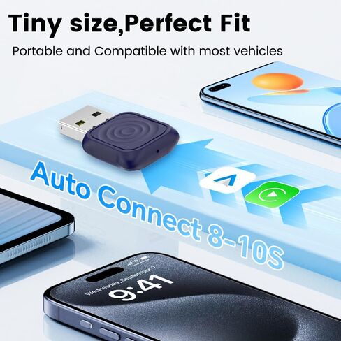 CarlinKit Mini Ultra 2-in-1 Wireless CarPlay & Android Auto Adapter in Kuwait