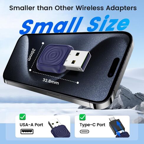 CarlinKit Mini Ultra 2-in-1 Wireless CarPlay & Android Auto Adapter in Kuwait