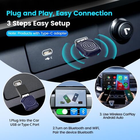 CarlinKit Mini Ultra 2-in-1 Wireless CarPlay & Android Auto Adapter in Kuwait