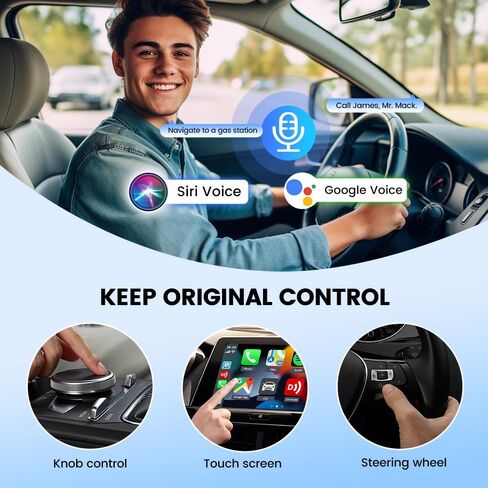 CarlinKit Mini Ultra 2-in-1 Wireless CarPlay & Android Auto Adapter in Kuwait