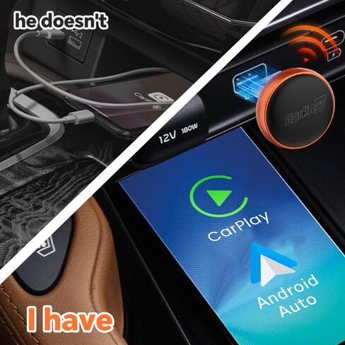 CarlinKit MINI Ultra 3 Android Auto Wireless Adapter 2-in-1 Plug-and-Play in Kuwait