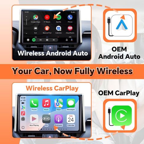 CarlinKit MINI Ultra 3 Android Auto Wireless Adapter 2-in-1 Plug-and-Play in Kuwait