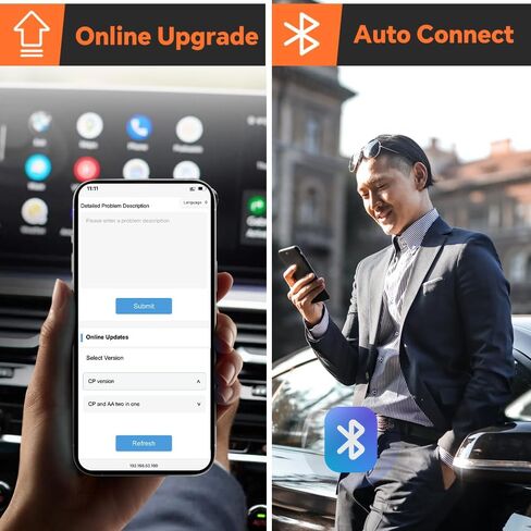 CarlinKit MINI Ultra 3 Android Auto Wireless Adapter 2-in-1 Plug-and-Play in Kuwait