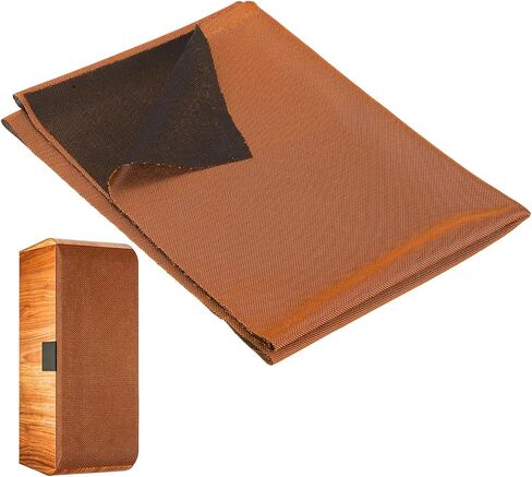 MECCANIXITY 20"x55" Speaker Grill Cloth Stereo Grill Mesh Fabric Red Coffee in Kuwait