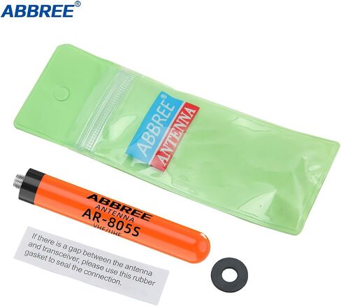 ABBREE Dual Band VHF/UHF Ham Radio Antenna144/430Mhz 3.14 inch SMA- Female AR-805S Plus Long Range Stubby Short Antenna for Baofeng UV-5R Mini 5RM BF-F8HP PRO,K5 Plus,DM32,UV32 Accessories,2Pack in Kuwait