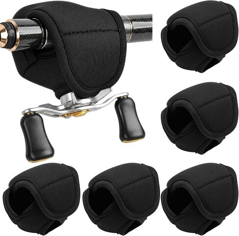 6 Pcs Low Profile Casting Baitcast Reels Cover Fishing Spinning Reel Cover Case Bag for 50-300 Series Baitcasting Fishing Reels Thick Neoprene Spinning Protective Pouch for Man Father in Saudi Arabia