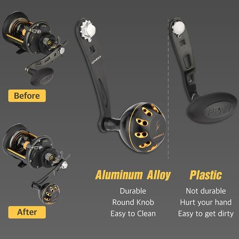 GOMEXUS Power Handle for Penn Squall Star Drag/Lever Wind Fathom Star Drag/Lever Wind/Lever Drag Conventional Reel in Kuwait