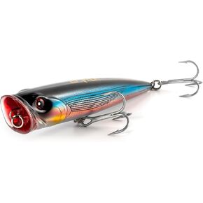 Dr.Fish Popper Saltwater Fishing Lures, 4/5.5 Inches GT Popper VMC Treble Hooks Surf Fishing Lures for Bass Striper Pike Salmon Offshore in Kuwait