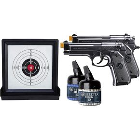 Beretta 92 FS 6mm BB Pistol Airsoft Gun, Game Ready Kit (2 Guns, Target and BBs) in Kuwait