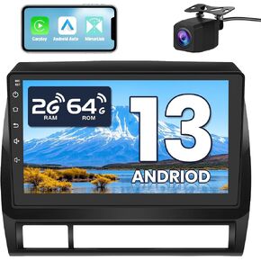 Car Radio for Toyota Tacoma 2005-2015, Radio Upgrade with 10.1 Inch Touchscreen, Android, Carplay, DSP, Bluetooth 5.0, GPS, FM, AM, 2G RAM, 64G ROM in Kuwait