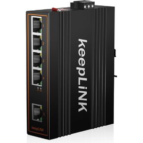 5 Port Gigabit Industrial PoE Switch Unmanaged, 125W Ethernet Din Rail Switch, IP40 Operating Temperature Range of -30° – 75°C (-22° – 167°F) in Kuwait