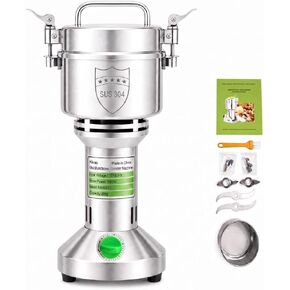 Factory Price Spices Grinder Machine Electric Flour Mill Grinding Machine for Grain Dry Grinder Spice Grinder 800g, 304 Stainless Steel High Speed 28000RPM 1600W in Kuwait