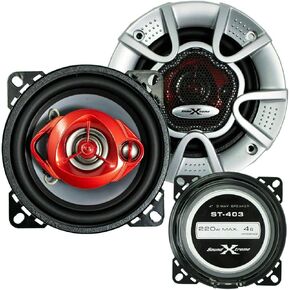 Pair of SoundXtreme 5x7/ 6x8 in 3-Way 350 Watts Coaxial Car Speakers 4-Ohm (2 Speakers) in Kuwait