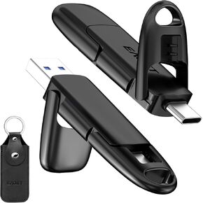 EAGET 128GB Flash Drive with Dual USB-C & USB 3.2 Ports, Portable Thumb Drive, 560MB/s Solid State Drive for iPhone 15/16/17 Pro, Mac, PC, PS4, Android in Kuwait