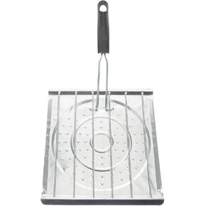 2 1 Toast Rack Tortilla Corn Comales for Large Tortillas Stovetop Baking Tray Camping Stove Grilling Table Stove Toaster Foldable Tortilla Toaster Grill Rack Stainless Steel Silver in Kuwait
