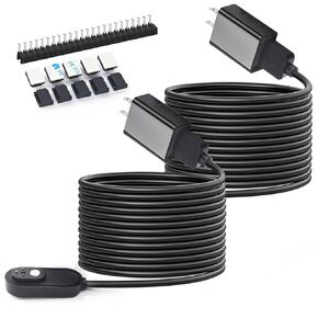 Soshine 2PACK Magnetic Charging Cable with Quick Charge Adapter, Waterproof Outdoor Cable for Arlo Pro 3, 4, 5S, Ultra, Ultra 2, Black (10, feet) in Kuwait