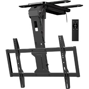 Motorized Ceiling TV Mount Flip Down with Remote for 37-75‘’ TVs, Black in Kuwait