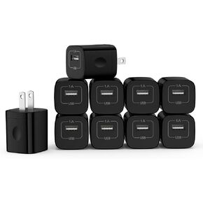 Charging Block for iPhone,Charger Box,USB Cube, NonoUV 10-Pack Single Port in Kuwait