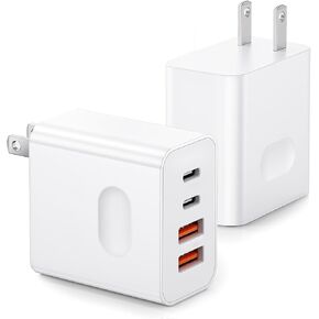 4-Port 40W Fast Charging Block Compatible with iPhone 17e/17Air/16e in Kuwait