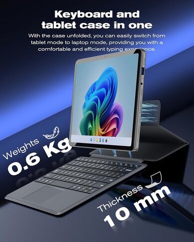2-in-1 Laptop Tablet, 12" 2K Touchscreen, Intel 6500Y, 12GB RAM 256GB SSD in Saudi Arabia