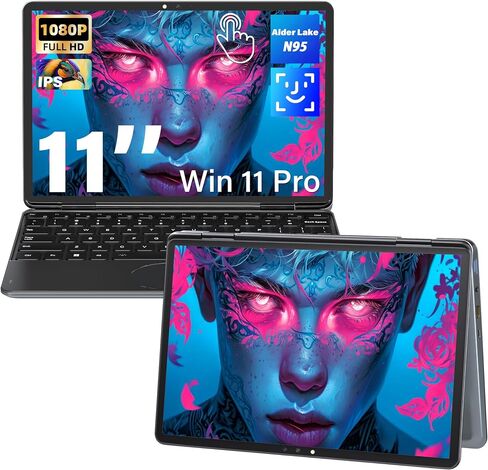 11" Gray 2-in-1 Convertible Touchscreen Laptop for Students&Travel in Kuwait