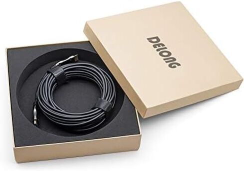 DELONG 8K Fiber HDMI Cable 50ft, HDMI 2.1 Fiber Optic Cable Support 8K@60Hz, 4K@120Hz, 48Gbps, eARC Compatible with PS5, Xbox,RTX 3080 3090, Roku,8K TV in Kuwait