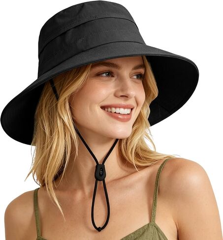 ZOORON Sun Hat for Men Women Detachable Compass, Boonie Hats UPF 50+ Fishing Hat, Lightweight Foldable Bucket Hats in Saudi Arabia