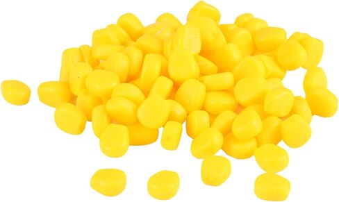 200 Pcs Fake Corn Carp Fishing Bait, Soft Silicone Simulation Easy Floating Lure with Attractive Eye-Catching Color, Bait Equipment for Trout Catfish Carp Catfish in River Lake Reservoir in Saudi Arabia