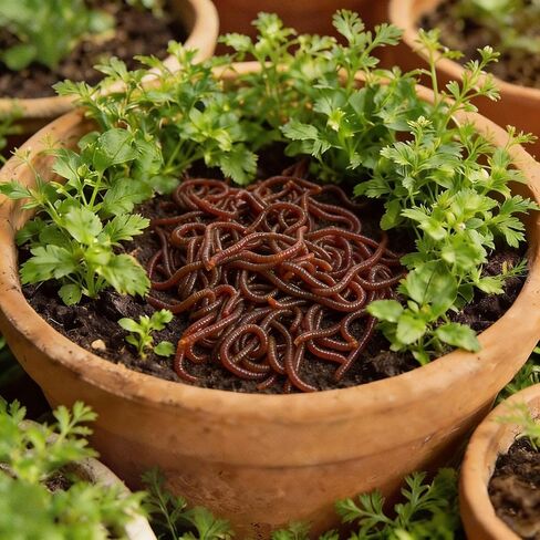 100Pcs Fake Worms Fishing Worms Soft Plastic Fishing Lures Bait Lifelike Fake Bloodworm for Freshwater Bass in Kuwait
