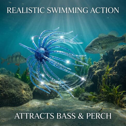 8Pcs Sea Urchin Dice Lures for Bass Drop Shot, Slow Sink in Saudi Arabia