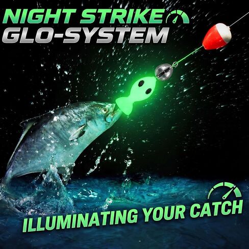 50 Pcs Glow Fishing Beads Luminous Soft Plastic Attractor Beads with Eyes 24mm Night Fishing Accessories for Bass Trout Salmon Catfish Freshwater & Saltwater Tackle Gear in Saudi Arabia