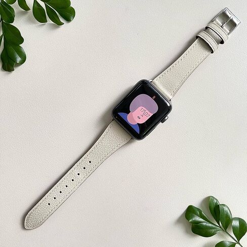 HANDODO Italian Genuine Leather Band Women for Apple Watch Series 11 10 9 8 7 6 5 4 3 2 1 SE SE2 Ultra 2/3, SGS Certified Dressy Bracelet Cute Strap for iWatch 42mm 44mm 45mm 46mm 49mm in Kuwait