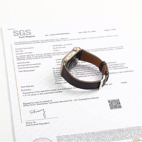 HANDODO Italian Genuine Leather Band Women for Apple Watch Series 11 10 9 8 7 6 5 4 3 2 1 SE SE2 Ultra 2/3, SGS Certified Dressy Bracelet Cute Strap for iWatch 42mm 44mm 45mm 46mm 49mm in Kuwait