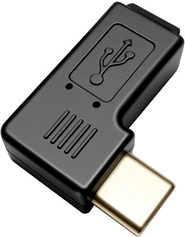 Mini USB to USB C Adapter [4 Pack] 90 Degree Type C Male to Mini 5-Pin Female Converter Connector,Support Charging and Data Transfer in Kuwait