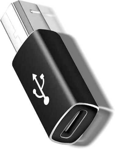 Square USB Port to USB-C Power Charger Converter Adapter, Square Connector to Type C Charging Adapter Compatible with Laptop Mobile Tablet in Saudi Arabia