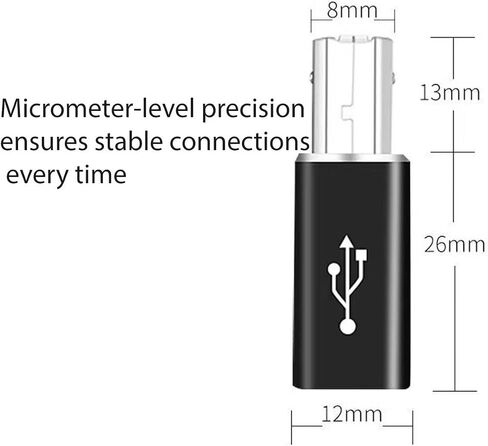 Square USB Port to USB-C Power Charger Converter Adapter, Square Connector to Type C Charging Adapter Compatible with Laptop Mobile Tablet in Saudi Arabia