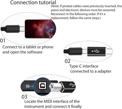 Square USB Port to USB-C Power Charger Converter Adapter, Square Connector to Type C Charging Adapter Compatible with Laptop Mobile Tablet in Saudi Arabia