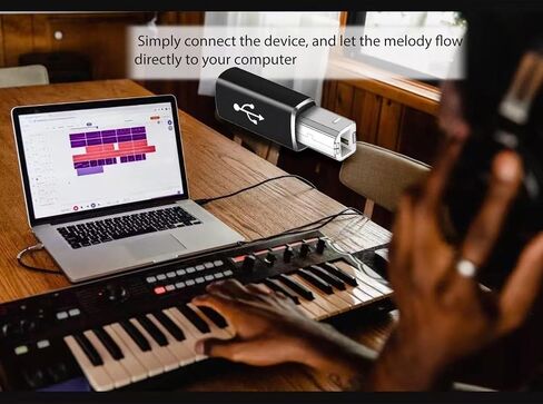 Square USB Port to USB-C Power Charger Converter Adapter, Square Connector to Type C Charging Adapter Compatible with Laptop Mobile Tablet in Saudi Arabia