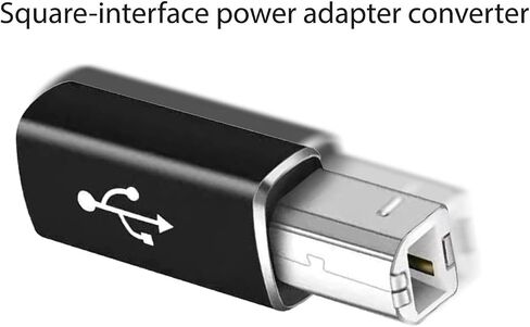 Square USB Port to USB-C Power Charger Converter Adapter, Square Connector to Type C Charging Adapter Compatible with Laptop Mobile Tablet in Saudi Arabia