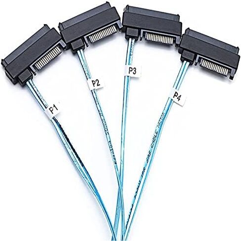 Mini SAS SFF-8643 to 4X29Pin SFF-8482 Hard Disk Server Cable 3.33TF/1M in Kuwait