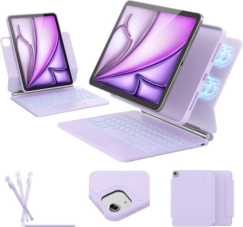 for iPad Air 11/Pro 11 (1-4) Keyboard Case, Multi-Magnetic Mode in Kuwait
