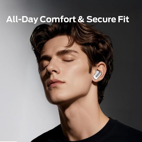 Oraolo N-Lite 217 Wireless Earbuds, Immersive Stereo Sound, Bluetooth 6.0 in-Ear Headphones, Built-in Smart Noise Cancelling Mic for Clear Calls, Comfortable Fit, 32H Playtime, IPX5 Waterproof, White in Kuwait