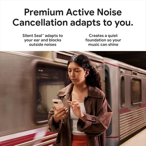 Google Pixel Buds Pro - Noise Canceling Earbuds - Up to 31 Hour Battery Life with Charging Case[2] - Bluetooth Headphones - Compatible with Android - Porcelain (Renewed) in Kuwait