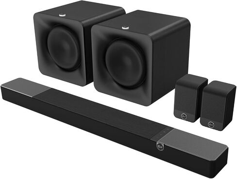 Klipsch FLEXUS-200-SOUNDBAR 3.1.2 Sound System Soundbar with 2 FLEXUS-10-SUB 10" Driver Quick Wireless Connect Subwoofers Flexus-Surround 3" Full Range Driver Speakers (2024) in Saudi Arabia