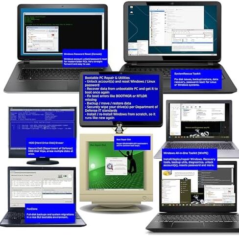Tech Core 31-in-1 USB + WiFi Adapter Recovery Kit Bundle in Kuwait