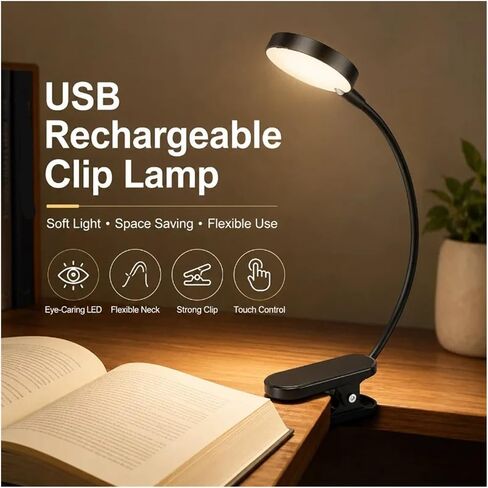 Rechargeable Clip Reading Light USB LED in Saudi Arabia