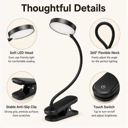 Rechargeable Clip Reading Light USB LED in Saudi Arabia