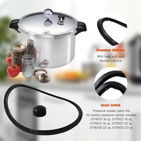 09985 Pressure Canner Sealing Ring Replacement for Presto Pressure Canner - for Presto Pressure Cooker models 0174510, 0175510, 0175107, 0178107 (New Upgraded) in Kuwait