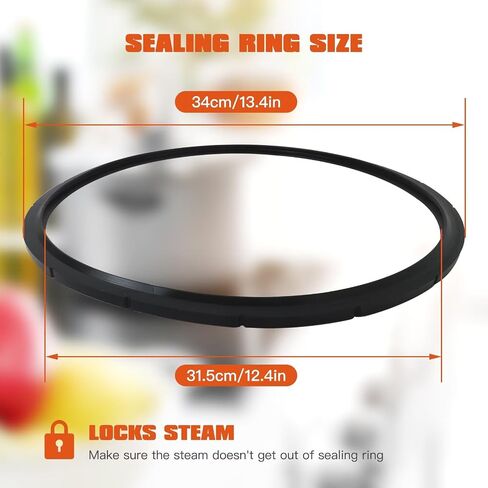 09985 Pressure Canner Sealing Ring Replacement for Presto Pressure Canner - for Presto Pressure Cooker models 0174510, 0175510, 0175107, 0178107 (New Upgraded) in Kuwait
