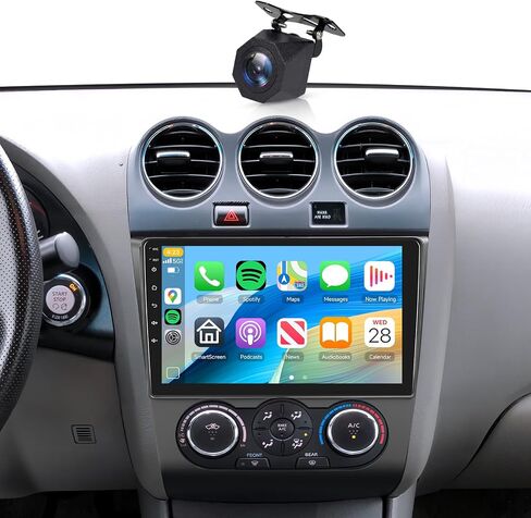 4+64G Car Stereo for Nissan Altima 2008-2012 Wireless CarPlay Car Stereo,9" Android Auto IPS 1280 * 720P Touchscreen,Android Car Radio 32EQ DSP HiFi,Bluetooth,FM,5G WiFi,GPS+Backup Camera Manual A/C in Kuwait